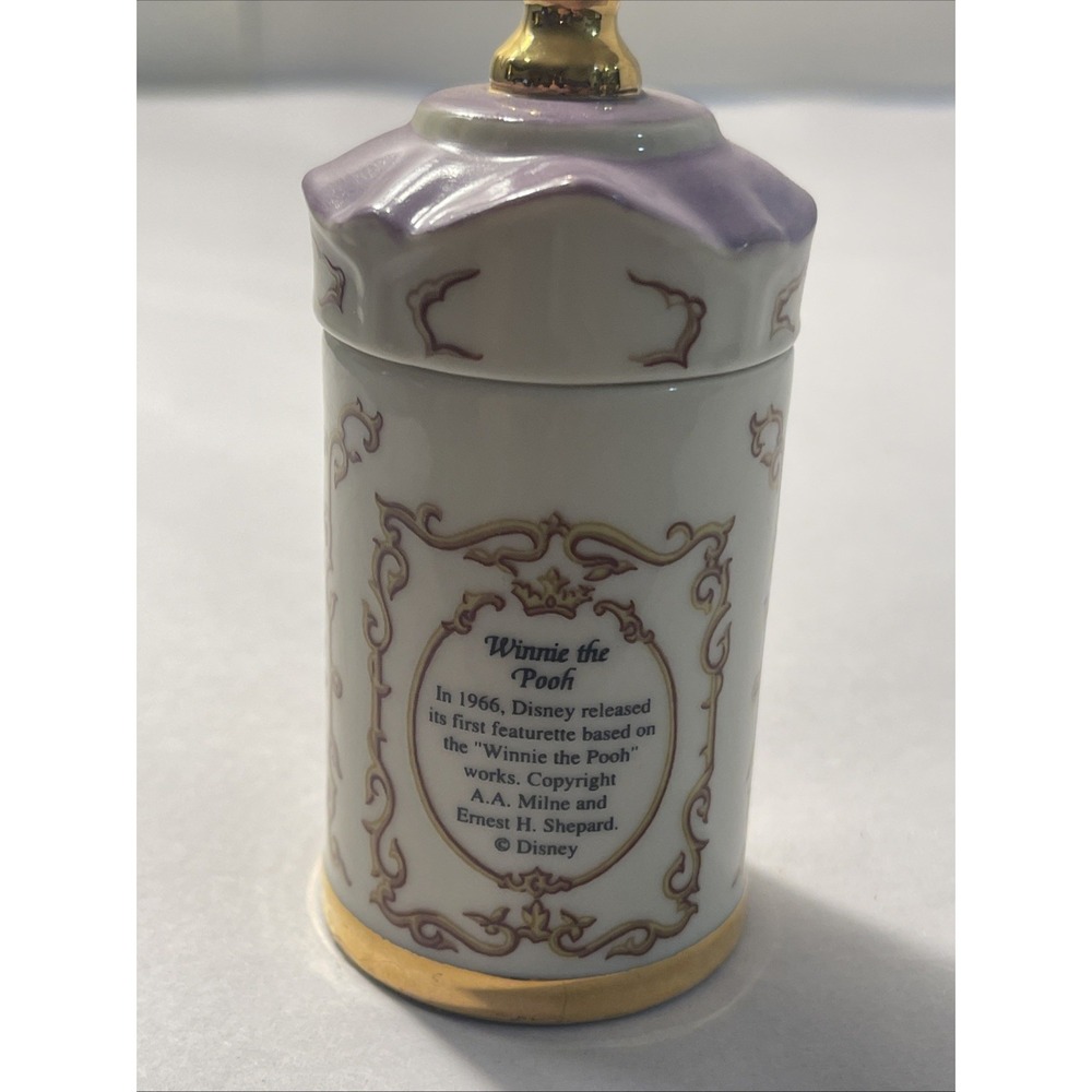 Disney Spice Jar Collection Winnie the Pooh Mustard Jar 1995 Lenox Porcelain - Picture 5 of 16